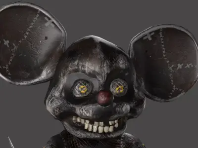 Mechanical Mouse Low-poly 3D model