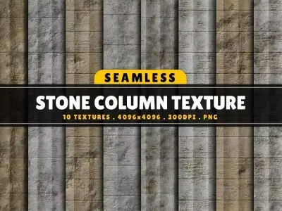 Texture Pack Seamless Stone Column Vol 01 Texture