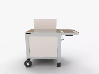 COOK IN GARDEN Media tuinstandaard voor plancha 3D model