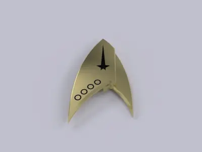 Star Trek Discovery - All Officers Badges 3D print model
