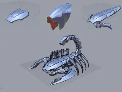Mech Scorpion - Robots 3D model