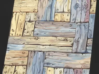  Stylized Wood Seamless Texture Texture