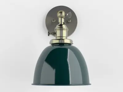 Permo Metal Dome Shade Sconce 3D model