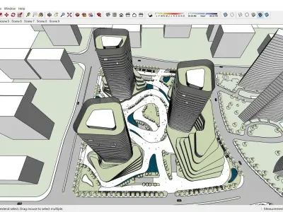 Sketchup Shopping Center H2 3D model