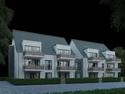 GERMAN HOUSE 2 Low-poly 3D model