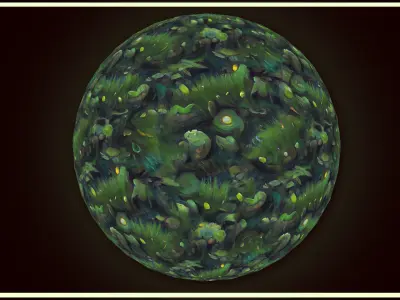 Grass Forest Floor 20 TEXTURES Hand-painted Seamless Texture