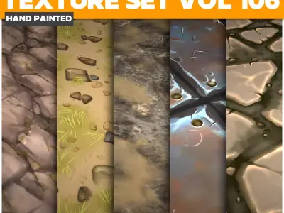 Stylized  Vol 106  -  Game PBR Textures Texture