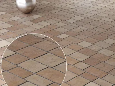 Mrf Pavement Set42 Low-poly 3D model