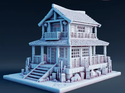 Japanese House 3D print model