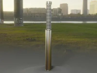 Light Column -10- Street Light -9- Low-poly 3D model