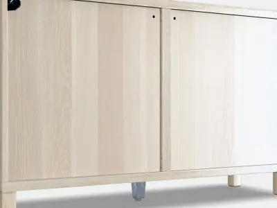 BESTA Storage combination with doors 65 Low-poly 3D model