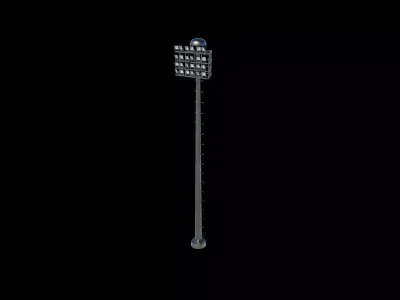 High mast lighting tower 3D model