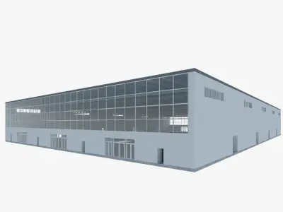 Exhibition Hall Warehouse 26 3D model