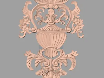 CNC 3D relief design STL format file used for artcam aspire E742 3D model