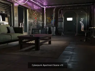 Cyberpunk Style Collection 3 3D Model Pack