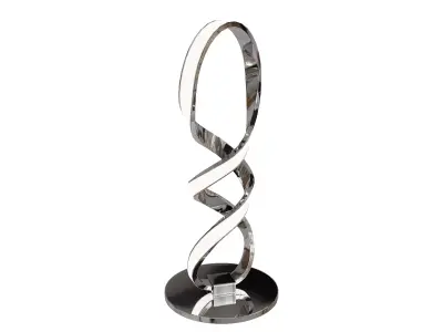Contemporary Minimalist Curved Led Desk Lamp Low-poly 3D model
