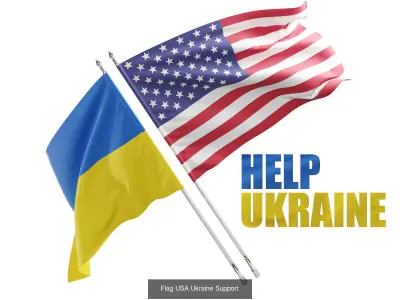 Flags Collection of different countries waving in wind 3D Model Pack