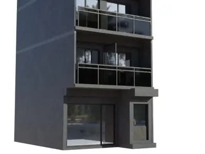 Japan city building 2 3D model