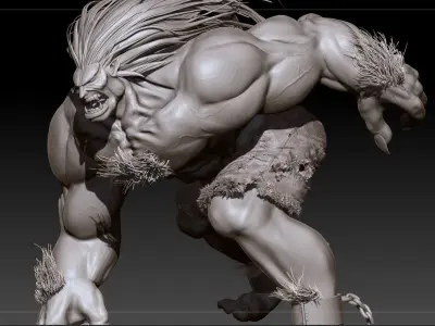 Blanka Street Fighters 3D model