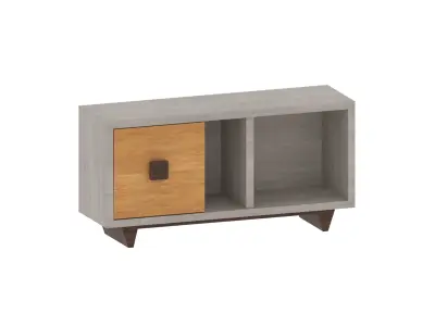 Modular TV stand Low-poly 3D model