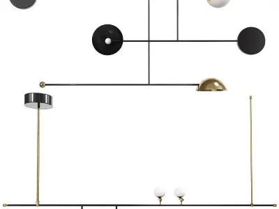 Ceiling Light Collection 3D model