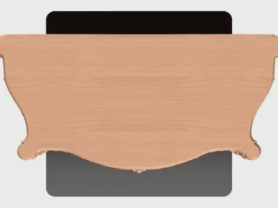 Carved console 4 leg for CNC 04 3D model