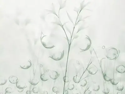 Ethereal Botanical Mist Wallpaper Texture  Texture
