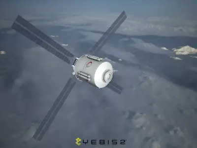 Cystellar Satellite Low-poly 3D model
