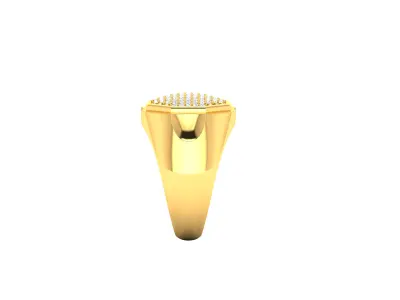 Mens Ring  Render 3dm STL OBJ FBX Details 3D print model order