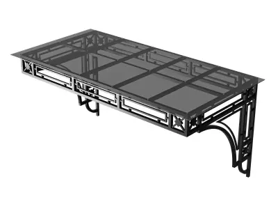 Canopy black loft 001 3D model
