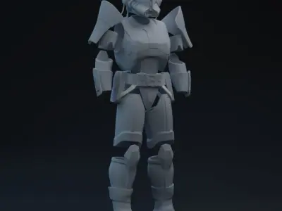 SWTOR Arkanian Trooper One-Twelfth Scale Kit 3D print model