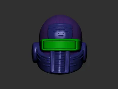 helmet high poly sculpt 3d printable ver 7 3D model 3D model
