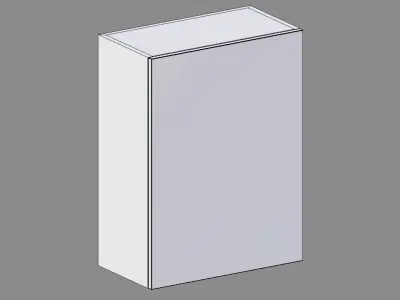 Kitchen Upper Cabinet 60 cm Low-poly 3D model