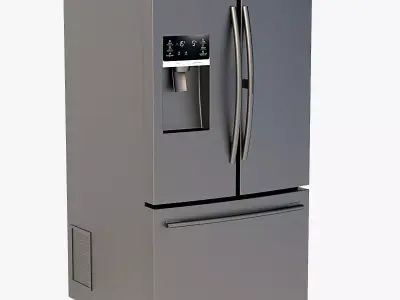 Samsung RF28HDEDPWW AA 28 Cu Ft French Door Food Showcase 3D model