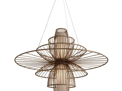 Currey Benjiro Chandelier 3D model