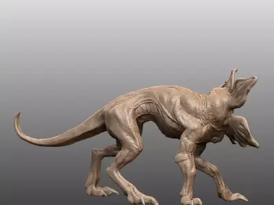 Demodog  Stranger Things Monster Figurine 3D print model