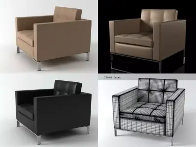 Foster 502 armchair  3D model