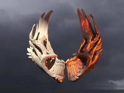 Dantes Wings 2  3D model