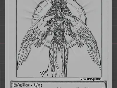 holactie the creator of light - japanese - yugioh 3D print model