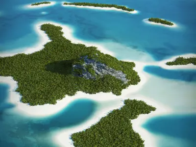 Tropical Island 3D model