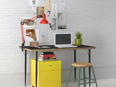 Archmodels vol 149 - modern office furniture and gadget 3D model