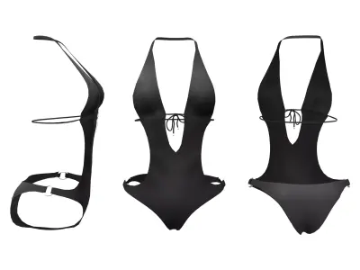 Swimsuit two swimsuits Low-poly 3D model