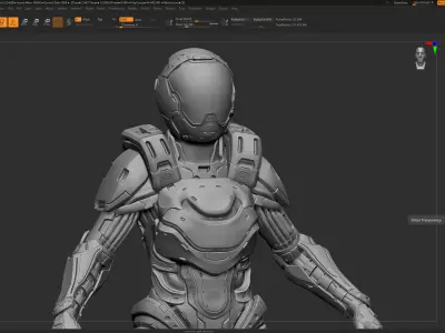 Modular Sci Fi Warriors ZTool Source Files 3D model