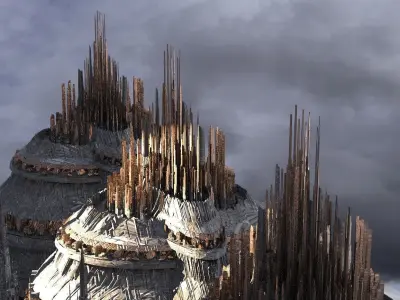 New World order Domes Kitbash 3D model