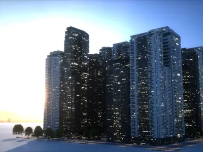 City Block Type B26 3D model