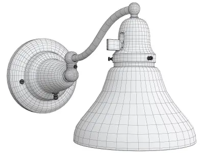  ROSE CITY FITTER SHORT SWING ARM SCONCE Low-poly 3D model