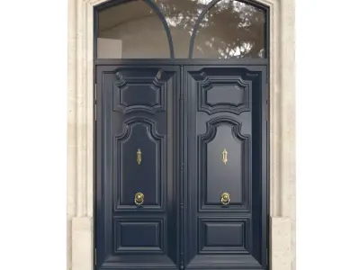 Entrance classic door 141 3D model