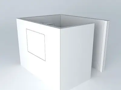 daniorkut cube with window in middle Free 3D model
