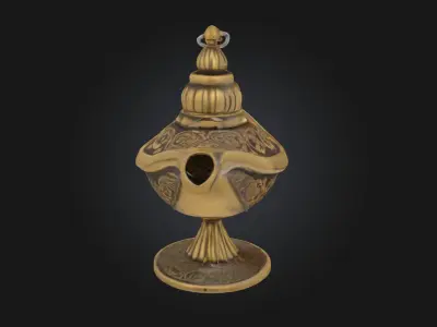 Magic Lamp  Mystical Relic of Wishes and Wonder 3D model