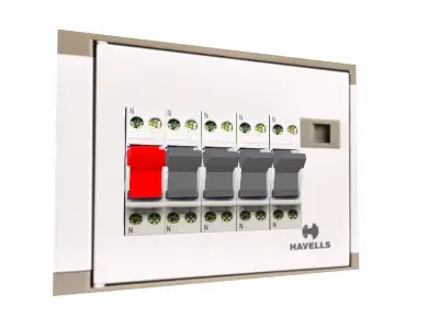 MCB Panel Low-poly 3D model